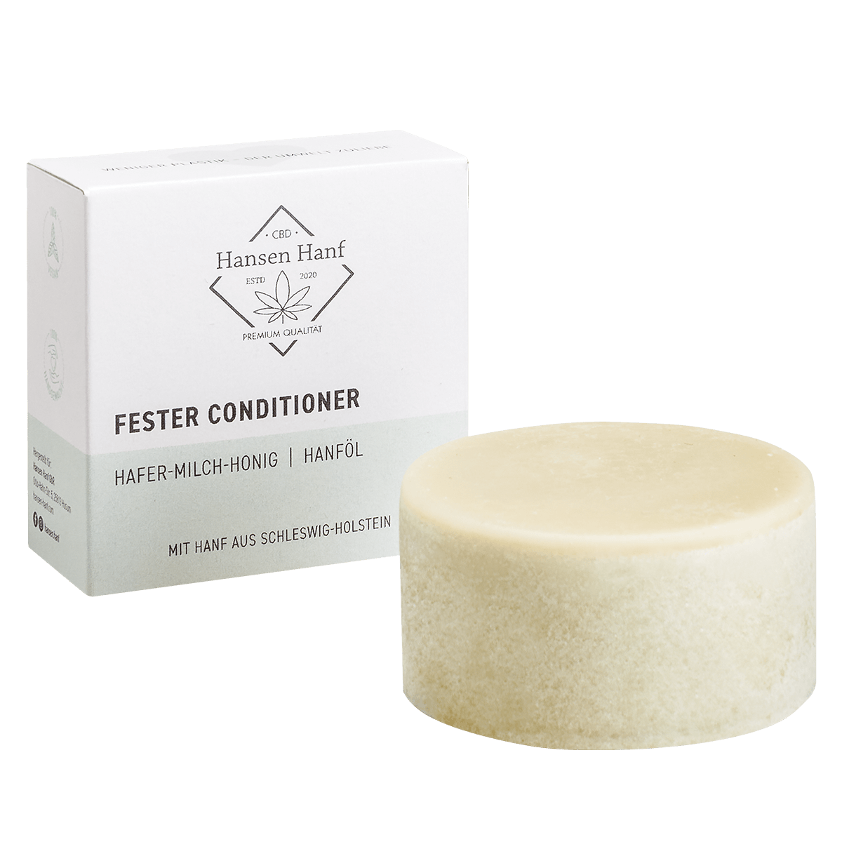 Fester Conditioner mit Hanföl, ca. 55g