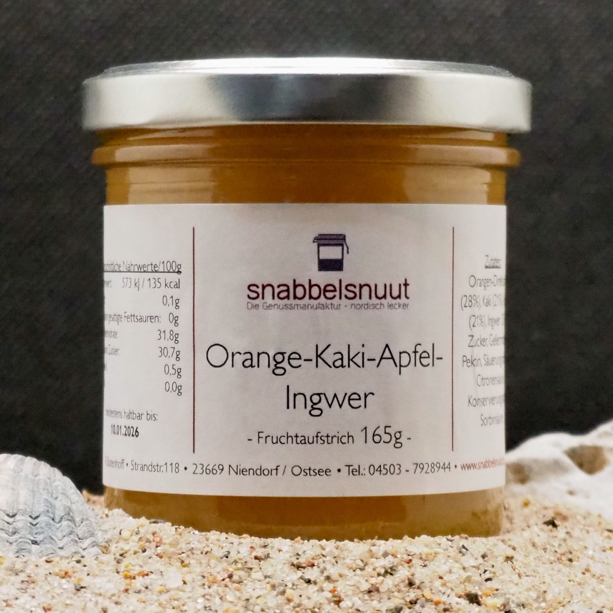 Fruchtaufstrich Orange-Kaki-Apfel-Ingwer