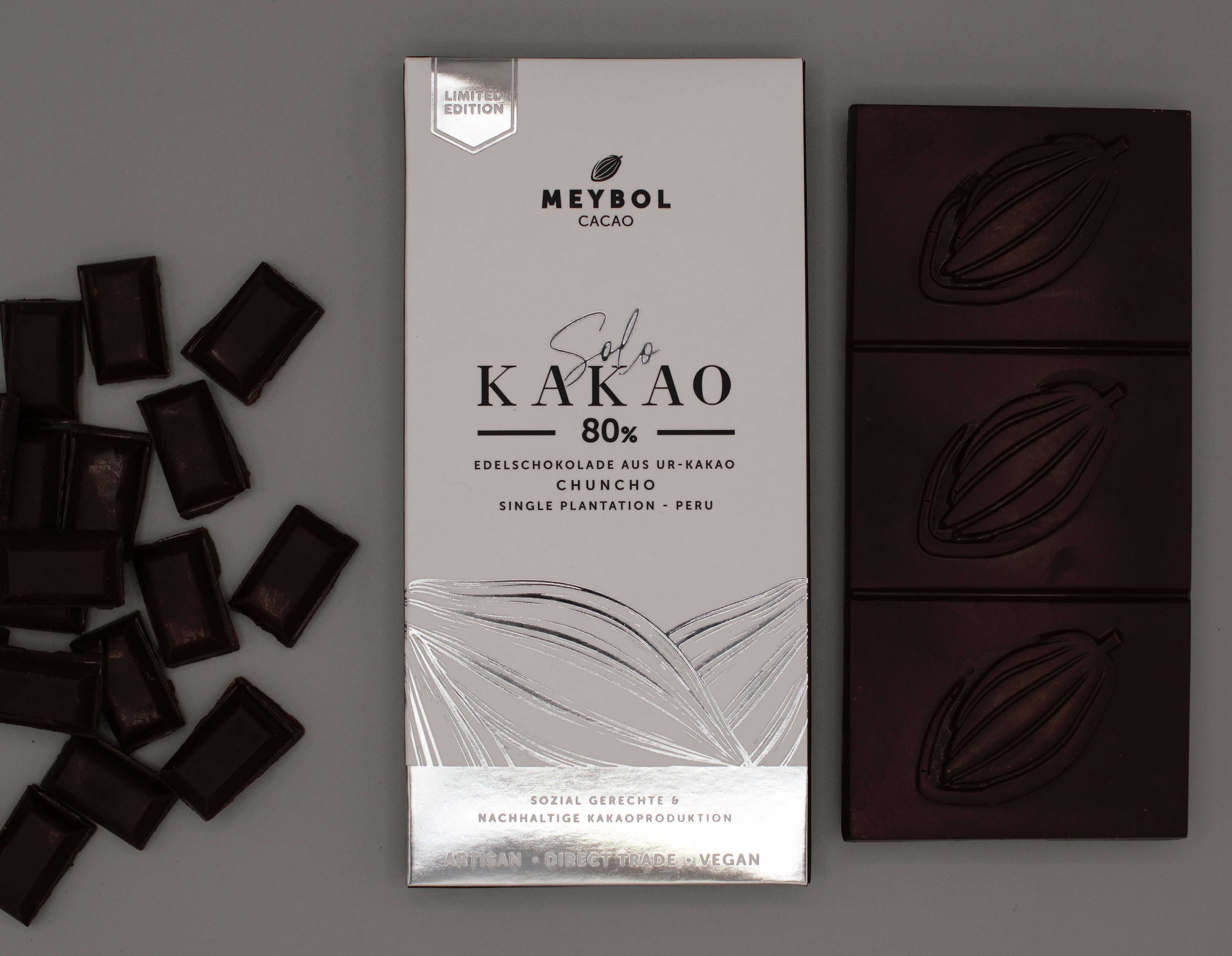 Solo Kakao 80% - Edelschokolade aus Ur-Kakao